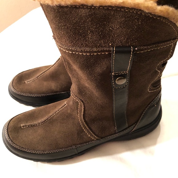 Womens Clarks Leather Boots - Picture 4 of 16